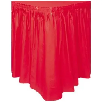 Dámská sukně Ubrusová sukně plastová červená 427x74cm