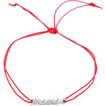 Náramek Náramek s přívěskem z nerez oceli máma Varianta: 3 červená mama, Balení: 1 ks