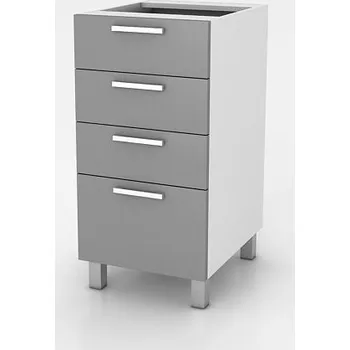 Kuchyňská skříňka FALCO Kuchyňská skříňka Natalie SZ60 4SZ Dřevo: FAF - černý lesk