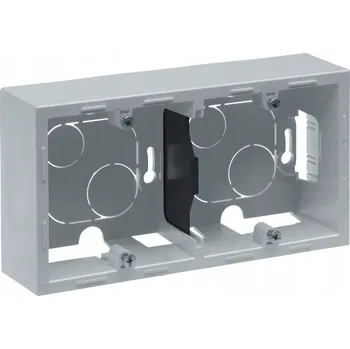 Elektroinstalační krabice LEGRAND Suno Hliníková krabice na omítku dvojitá 721395