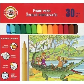 Fixy , fixy , barevné školní popisovače popisovače Sada barevných školních fixů Koh-I-Noor 30 ks