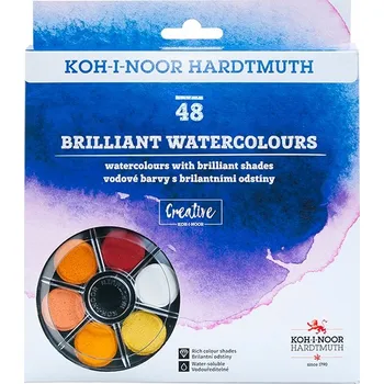 Vodová barva Akvarelové barvy Koh-I-Noor 48 ks
