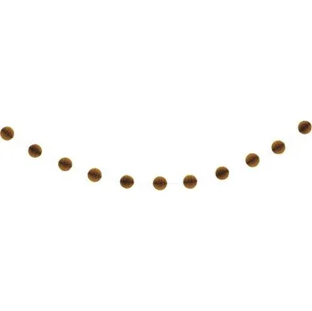 Girlanda papírová - zlaté koule 2.13m