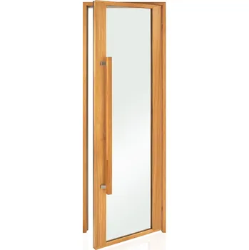 Dveře do sauny "A" Etna 7x20 Clear, 690x1990 mm, thermo osika + Doprava zdarma