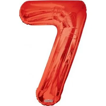 Číslice 34"/86cm červená 7