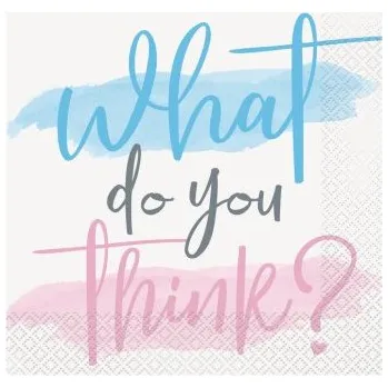 Papírový ubrousek Ubrousky papírové EKO - Co si myslíš ty? 33x33 cm / 16 ks