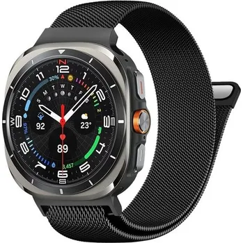 Příslušenství k chytrým hodinkám Náhradní pásek SimpleThings pro Galaxy Watch 7 Ultra – Extra dlouhá přezka z nerezové oceli s
