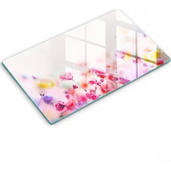 Obraz Skleněná kuchyňská deska eko premium ideální 52x30 cm Kvetoucí louka