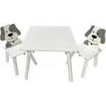 bHome Dětský stůl s židlemi Pejsek