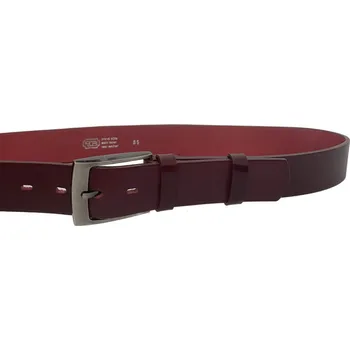 Opasek PENNY BELTS Kožený opasek 34-95 bordo - 95 cm