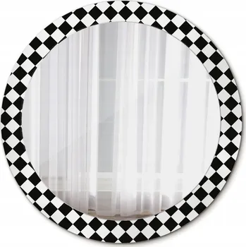 Zrcadlo Zrcadlo závěsné se skleněným rámem Šachy psací stůl 80