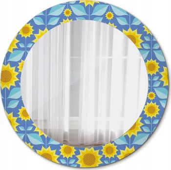 Zrcadlo Zrcadlo Kulaté Kruh Geometrické slunečnice 60cm