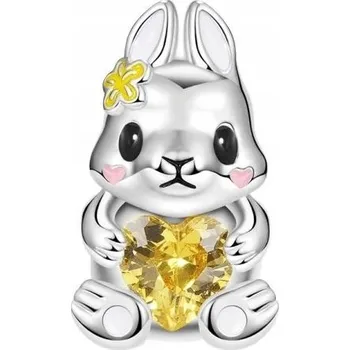 Přívěsek Přívěsek králík králíček srdce stříbro 925