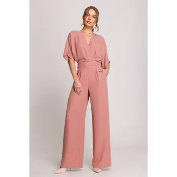 Dámský kostýmek Společenský overal Stylove S395 růžový EU velikost: M