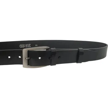Opasek PENNY BELTS Pánský kožený opasek EXKLUZIV 504-V1-60 černý - 100 cm
