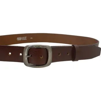 Opasek PENNY BELTS Kožený opasek 99V148 hnědý - 85 cm