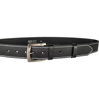 Opasek PENNY BELTS Kožený opasek 25-1-B-60 černý - 110 cm