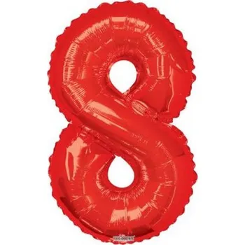 Balónek Číslice 34"/86cm červená 8
