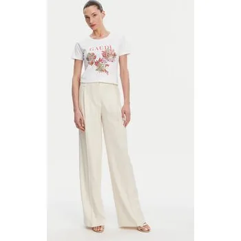 Pánská móda Gaudi T-Shirt 511BD64036 Bílá Regular Fit XL