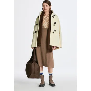 Dámská sukně SUKNĚ GANT SUPERFINE LAMBSWOOL SKIRT MOLE BROWN