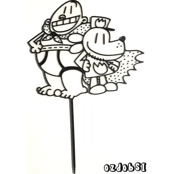 Dog man 1 - plastový zápich - Červená