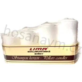 Svíčka Adventní svíce (4ks/bal), pyramida, bílá