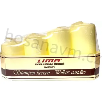 Svíčka Adventní svíce (4ks/bal), pyramida, slonová kost