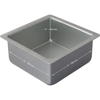 Forma na pečení Čtvercová forma na dort (152 x 152 x 102 mm / 6 x 6 x 4") PME