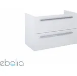 Alkotest A857972806 / ROCA / KWADRO / KOUPELNA 80 CM SE 2 ZÁSUVKAMI, K DOPLNĚNÍ SKŘÍŇKŮ A DOLŮ, BÍLÝ LESK / NÁHRADNÍ 166716 /