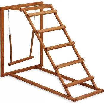 Hra na zahradu Dřevěné hřiště - houpačka, bidla a žebřík pro slepice