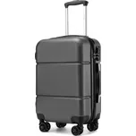 Kabinový ABS kufr KONO s TSA zámkem - 33L - šedá KSK2485
