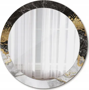 Zrcadlo Moderní Kulaté Zrcadlo Mramor loft 80cm