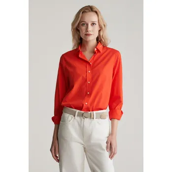 Dámská košile KOŠILE GANT REG POPLIN SHIRT ORANGE RED