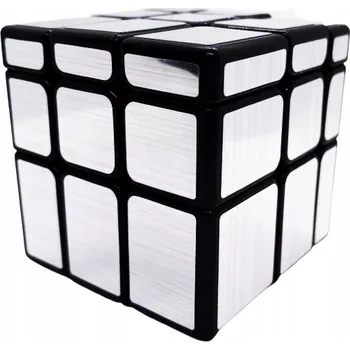 Hlavolam SADA ORIGINÁLNÍ KOSTKA 3x3x3 Mirror SILVER + KOSTKA 3x3 SPEED CUBE STŘÍBRNÁ