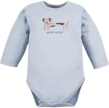 Eevi Body s dlouhým rukávem Puppy Playtime modré - 74