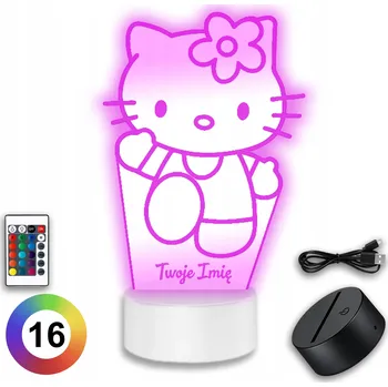 Lampička Noční lampa Koala Wood, vícebarevná