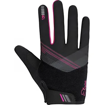 Cyklistické rukavice Dámské rukavice na kolo Etape PAOLA+ Magenta/Černá 2100112 25/26 L
