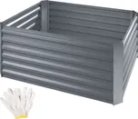 TecTake GmbH 403446 vyvýšený záhon salvia 600l pozinkovaný 120x90x57cm - stříbrná