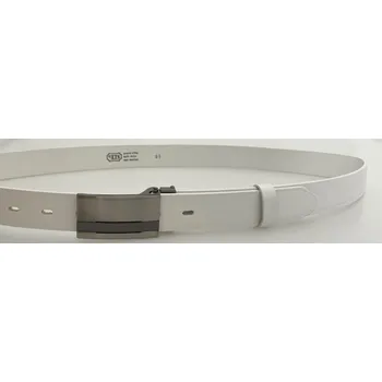 Opasek PENNY BELTS Pánský kožený opasek 30-020-1PS-00 bílý - 95 cm