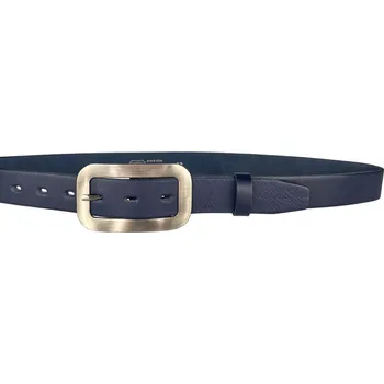 Opasek PENNY BELTS Kožený opasek 30-195-56 modrý - 105 cm