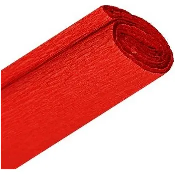 Krepový papír Dekorace Krepový papír -červený tm.