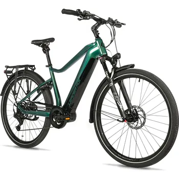 Jízdní kolo Elektrokolo 28" Leader Fox LUCAS 2025 20Ah, M420, bottle green/black, vel. 17,5"