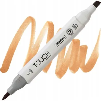 Lihová fixa TOUCH oboustranná Brush & Chisel, BR112 Leather brown