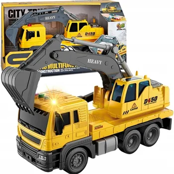 autíčko Nákladní auto Bagr stavební vozidlo pohyblivá lžíce gumová kola