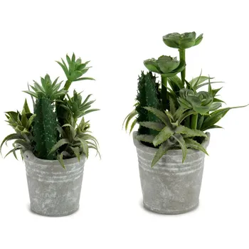 umělá květina Ibergarden Umělá zelená rostlina v květináči 30505 Zelená