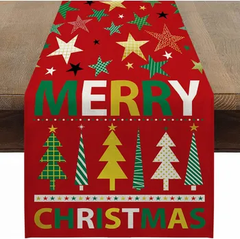 ubrus VÁNOČNÍ BĚHOUN NA STŮL VZOROVANÝ ŠTĚDRÝ DEN VIGILIE 183CM X 33CM