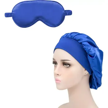 SatinSleep čepice na spaní a SoftSleep maska na oči - modrá