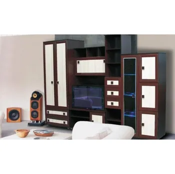 Obývací pokoj FALCO Obývací stěna Korfu LED Dřevo: ARK-wenge/dub sonoma