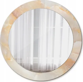 Zrcadlo Zrcadlo závěsné se skleněným rámem Mramor onyx 70 cm