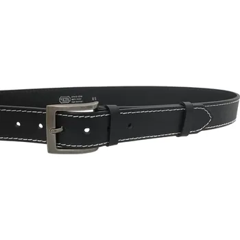 Opasek PENNY BELTS Kožený opasek 501-1-B-60 černý - 90 cm